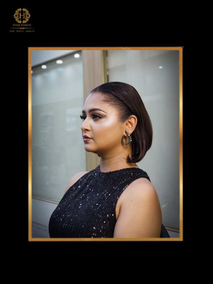 Party makeup in Nagpur — sculpted skin, soft glam eyes, and long-wear lipstick for non-bridal celebrations